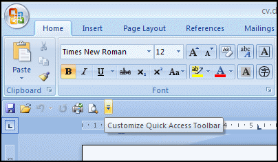 There’s a customisable toolbar you know.